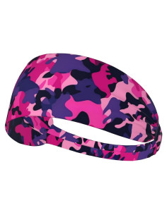 Cinta Elástica de Ejercicio Camuflaje Rosa Genérico - Banda Antideslizante para Yoga y Fitness