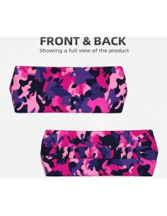 Cinta Elástica de Ejercicio Camuflaje Rosa Genérico - Banda Antideslizante para Yoga y Fitness 2