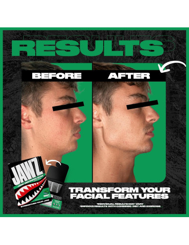 Chicle Jawz para Mandíbula - Caja 4 Paquetes Menta Sin Azúcar