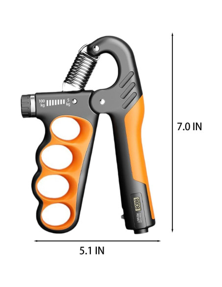 Entrenador de Fuerza de Agarre Hautrely 5-100KG Ajustable