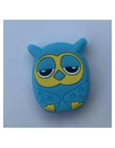 Amortiguador de Vibraciones Jinshining Búho Azul Silicona