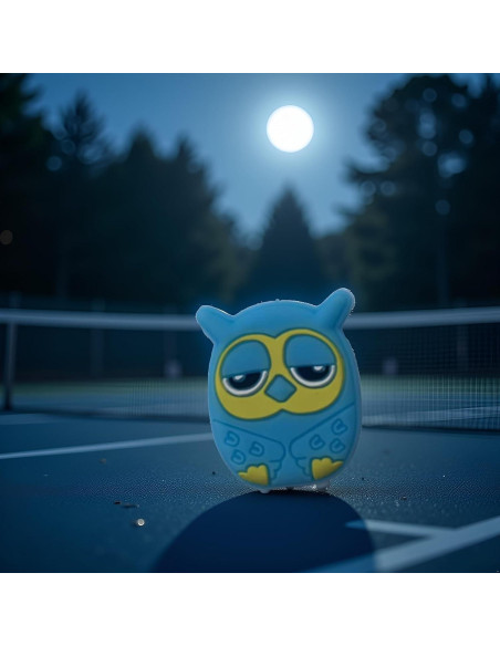 Amortiguador de Vibraciones Jinshining Búho Azul Silicona