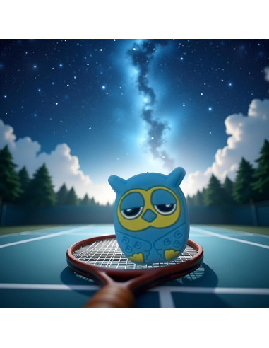 Amortiguador de Vibraciones Jinshining Búho Azul Silicona