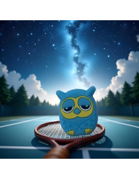 Amortiguador de Vibraciones Jinshining Búho Azul Silicona