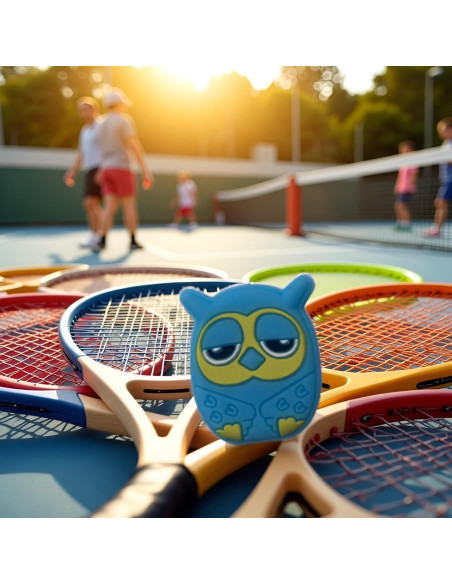 Amortiguador de Vibraciones Jinshining Búho Azul Silicona