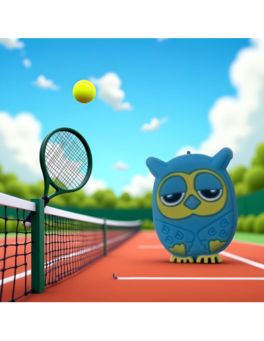 Amortiguador de Vibraciones Jinshining Búho Azul Silicona