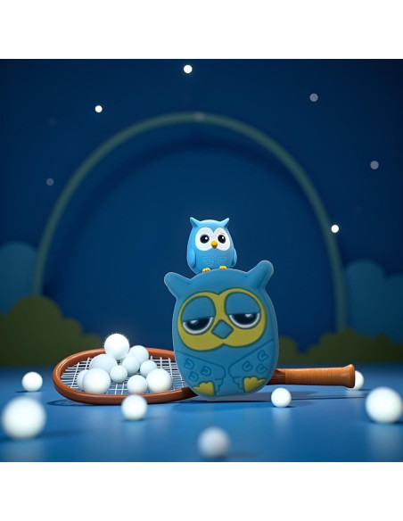 Amortiguador de Vibraciones Jinshining Búho Azul Silicona