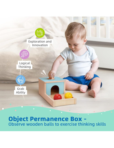 Set Educativo Montessori TOOKYLAND 7-12 Meses Juguetes de Madera