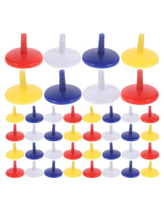 Marcadores de Pelota de Golf BESPORTBLE 50 Pcs 1.8 cm Colores Variados