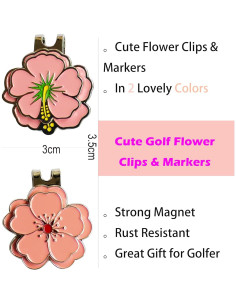 Conjunto de Marcadores de Golf Magnéticos Eshan G-Flower 2