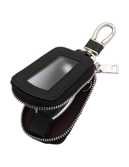 Funda de Llave de Cuero Yuoyar - Soporte Universal Negro