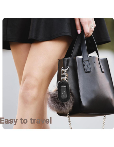 Funda de Llave de Cuero Yuoyar - Soporte Universal Negro