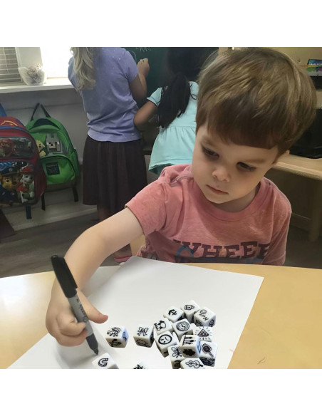 60 Dados en Blanco 16MM AiFanS para Juegos y DIY