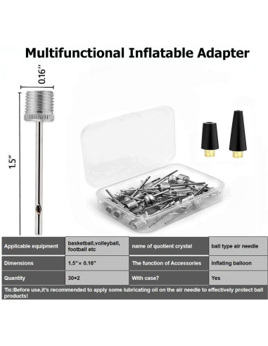 30 Agujas de Inflación Dlingear para Pelotas Deportivas