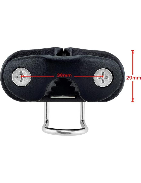 2 Pcs Cam Cleats Nylon VTurboWay con Anillo Guía Alambre Naranja