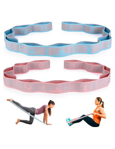 Correa de Estiramiento de Yoga CEILIWEN 11 Bucles Elástica