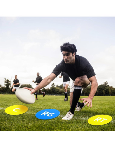 9 Marcadores de Posición de Fútbol Sonwyoung 23 cm PVC