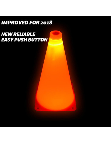 Conos LED de Entrenamiento GoSports Naranja 23 cm - Paquete de 6