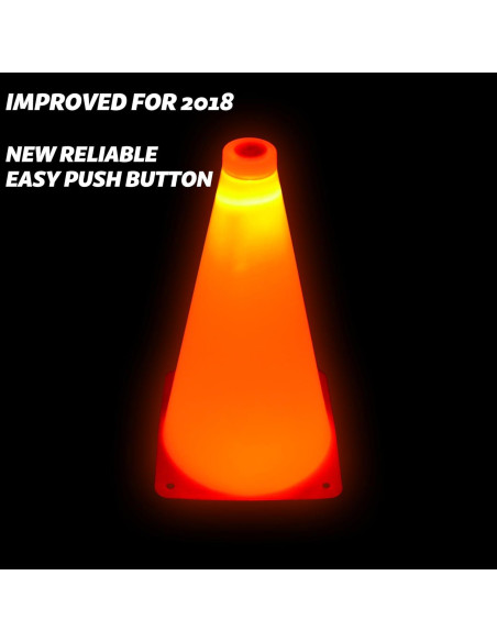 Conos LED de Entrenamiento GoSports Naranja 23 cm - Paquete de 6