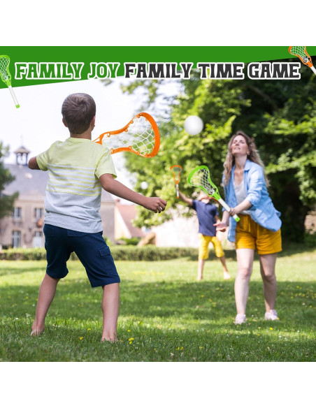 Juego de Palas y Pelotas de Lacrosse Arrowbash - 8 Palas y 4 Pelotas