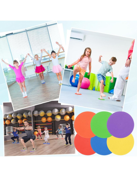 Marcadores de Piso PATIKIL 10 cm TPE Antideslizantes 24 Pzas