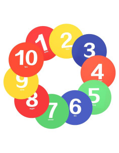 Marcadores de Piso Antideslizantes Mekueeex 23 cm 10 Piezas