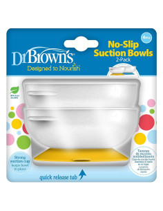 Tazones de Succión Fuerte Dr. Brown para Bebés - Paquete de 2