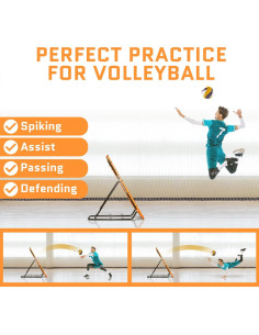 Red de Rebote ACELETIQS Slamtoss 1.22x1.37m Naranja 2