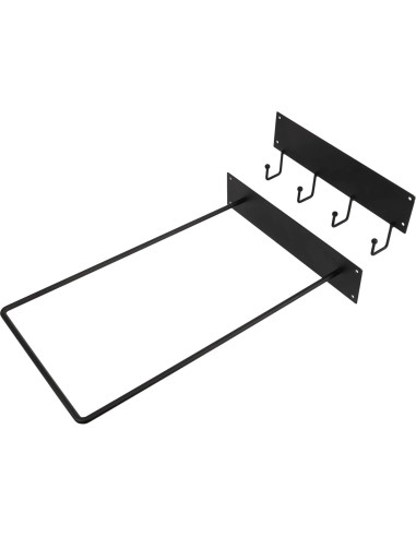 Soporte de Pelota de Estabilidad MyGift con 4 Ganchos Negro