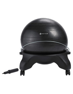 Silla de equilibrio Gaiam Classic sin respaldo con balón 52cm