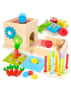 Juguetes Montessori de Madera 8-en-1 ShenZhen MaxLink