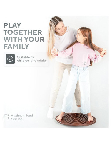 Tabla de Equilibrio Bodo Maze de Madera para Niños y Adultos