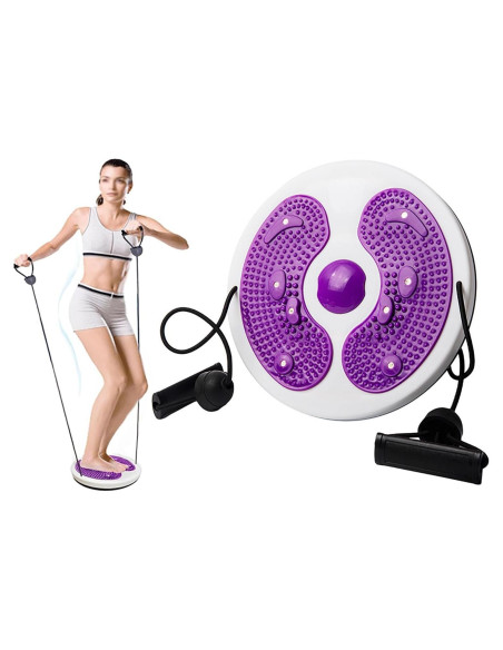 Disco de Cintura Ab Twist Funvalley Surperfect 27.5cm Púrpura