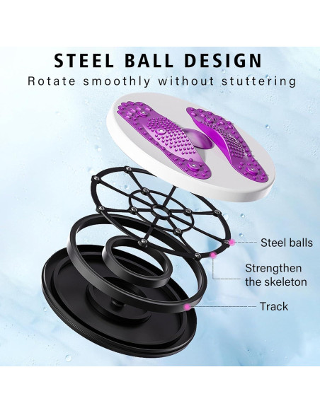 Máquina de Torsión de Cintura TourKing, Abdominal Ajustable, 700g