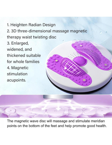 Máquina de Torsión de Cintura TourKing, Abdominal Ajustable, 700g