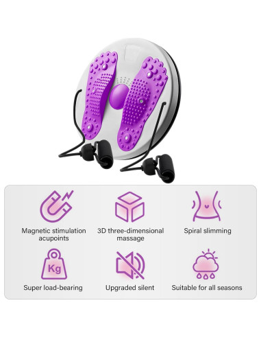 Máquina de Torsión de Cintura TourKing, Abdominal Ajustable, 700g