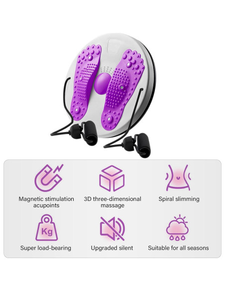 Máquina de Torsión de Cintura TourKing, Abdominal Ajustable, 700g