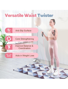 Tablero Ab Twister kisnbld con Bandas de Resistencia - Ejercicio Cintura 2