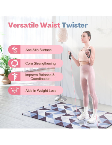 Tablero Ab Twister kisnbld con Bandas de Resistencia - Ejercicio Cintura