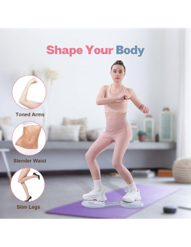 Tablero Ab Twister kisnbld con Bandas de Resistencia - Ejercicio Cintura