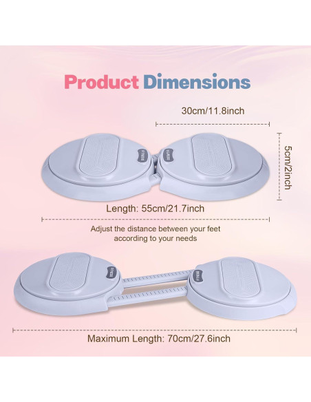 Tablero Ab Twister kisnbld con Bandas de Resistencia - Ejercicio Cintura