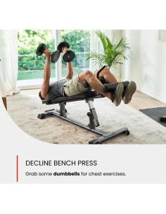 Banco de Abdominales Ajustable Finer Form con Mango y 4 Alturas 2