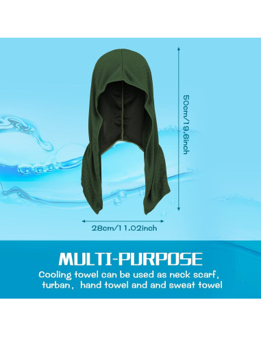 Toallas Refrigerantes Bencailor 4 Piezas UPF 50 para Deporte