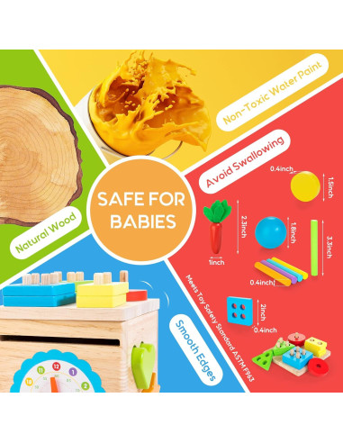 Juguetes Montessori de Madera 8-en-1 ShenZhen MaxLink