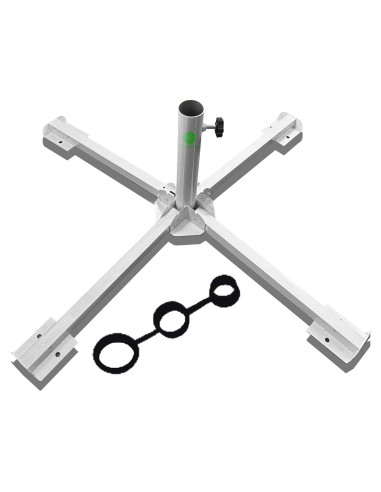 Soporte de Paraguas Plegable MILIMOLI - Base de Patio a Prueba de Óxido