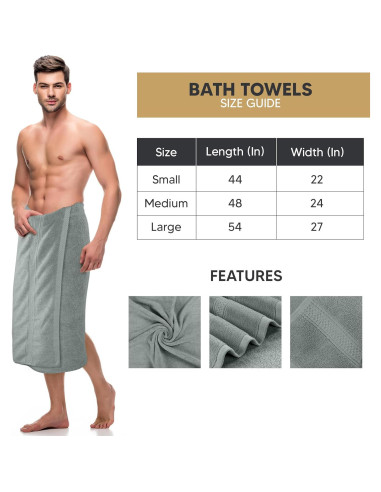 Juego de Toallas de Baño Utopia 4 Piezas 600GSM Gris Frío