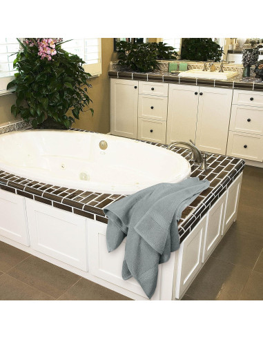 Juego de Toallas de Baño Utopia 4 Piezas 600GSM Gris Frío