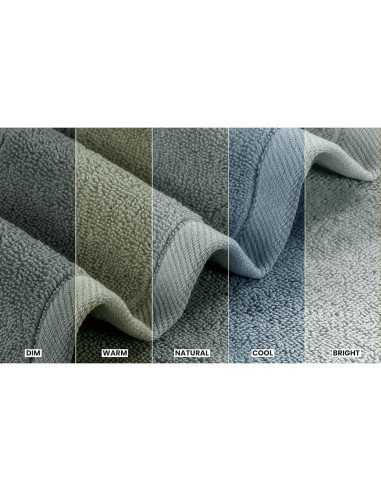 Juego de Toallas de Baño Utopia 4 Piezas 600GSM Gris Frío