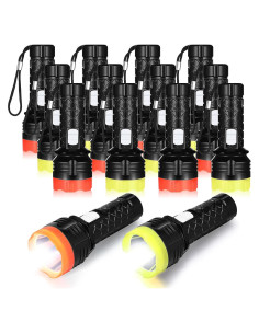 48 Mini Linternas LED de Llavero Tujoe - Colores Asortidos