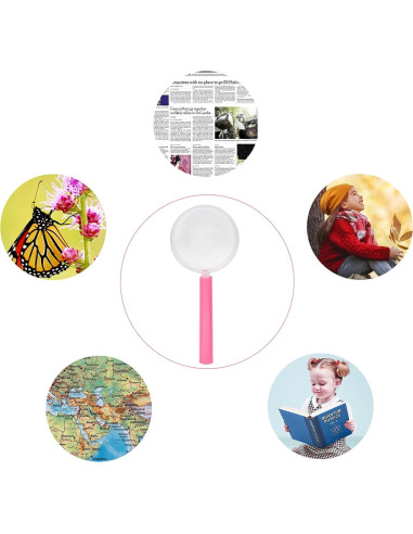 Lupas de Plástico Coloridas IRCHLYN - 30 Piezas para Niños